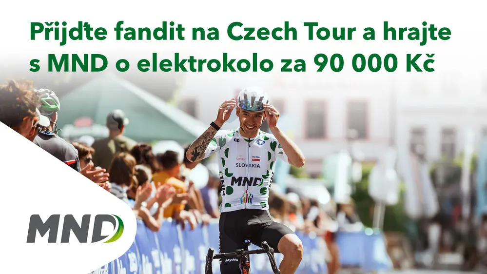 Jezdec na kole v rámci závodu Czech Tour