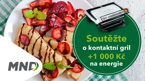 Soutěž o kontaktní gril 1000 Kč na energie MND
