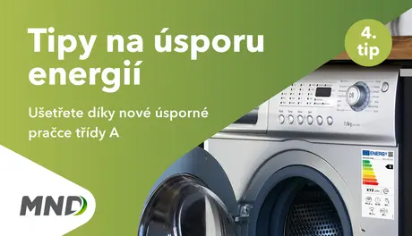 Pračka s heslem úspora energií MND