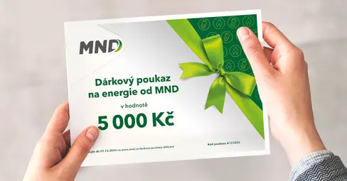 Dákorvý poukaz na 5000 Kč od MND