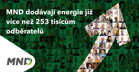 Šipka s lidmi energie do více než 253 tis. odběratelů MND