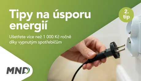 Tipy na úsporu energií 1000 Kč MND